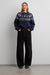 Relaxed black drawstring pant in black — main image