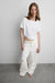 Distressed straight leg jean in white — main image