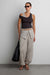 Balloon pants with foldover waist in gray — main image