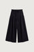 Flared linen blend pant in black — main image