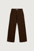Clean waistband twill pant in brown — main image