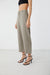 High waisted cropped pant in taupe — main image