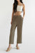 Rayon twill pant in dark beige — image
