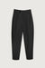 Tapered pant with belt in black — main image