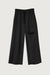 Ripped wide leg pant in black — main image