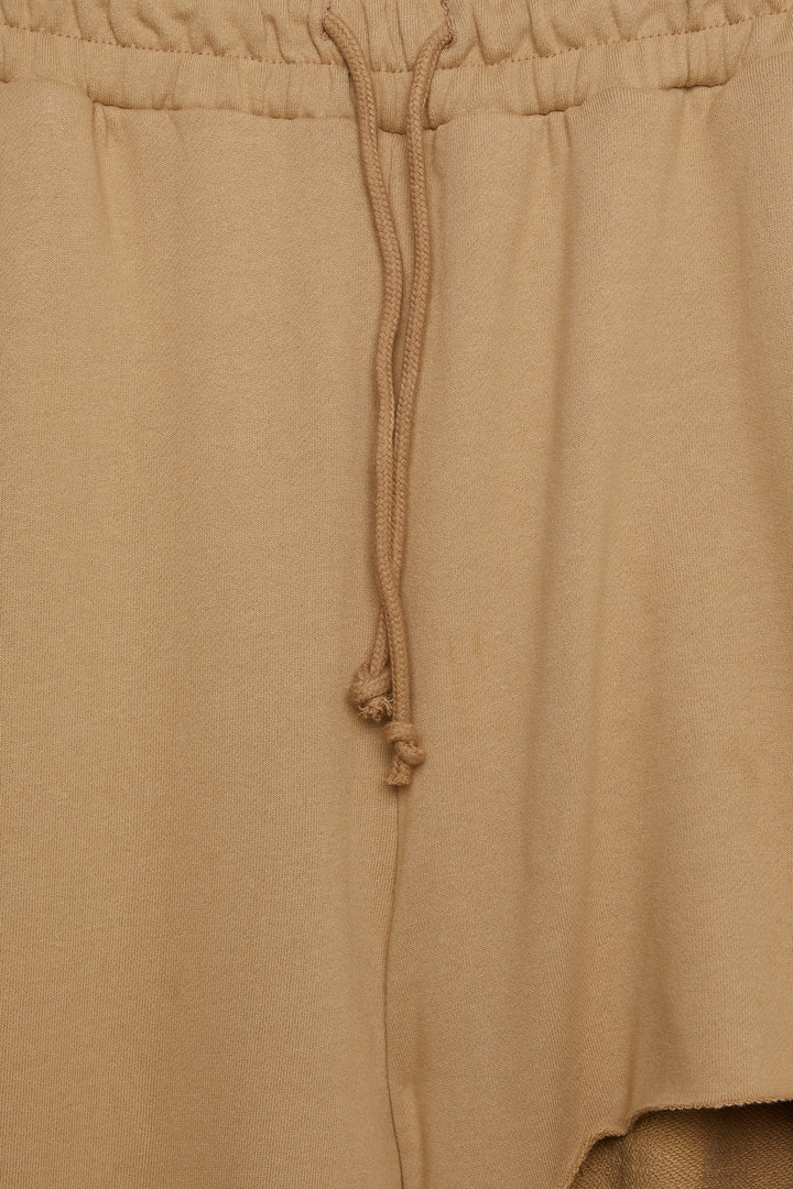 RIPPED WIDE LEG PANT in Dark Beige — alternate angle