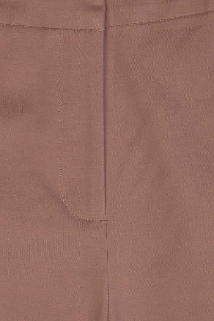STRAIGHT LEG TROUSER in Raw Umber — alternate angle
