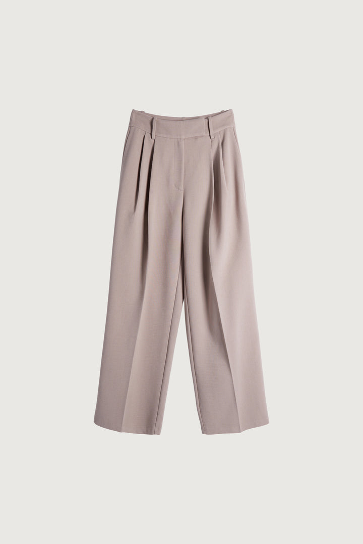 STRAIGHT LEG PANT in Taupe Grey — alternate angle