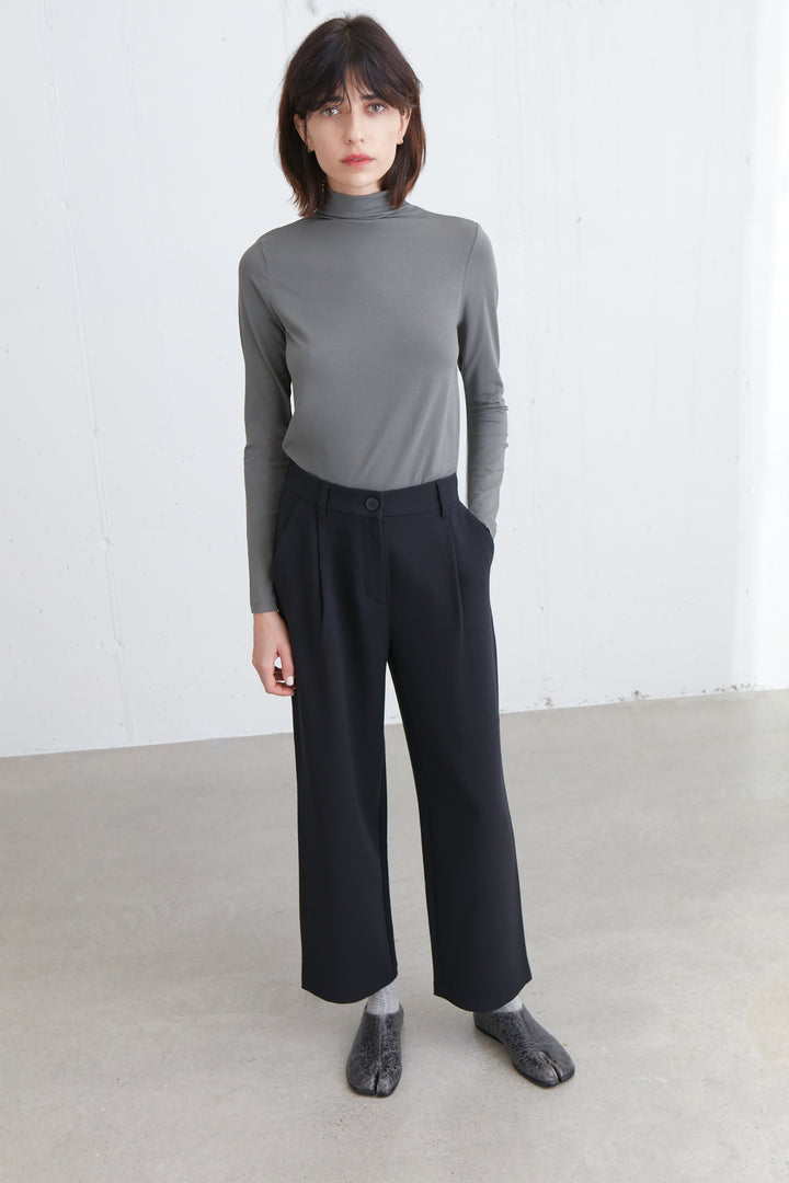 STRAIGHT LEG PANTS in Black — alternate angle