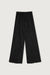 Pleated wide leg pant in black — main image