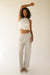Elastic waist pant in vapor blue — main image