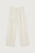 Grid print pant in oatmeal dark beige grid — main image