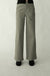 Long length twill wide leg pant in moss grey — main image