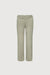 Long length twill wide leg pant in moss grey — main image