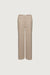 Long length twill wide leg pant in trench coat — main image