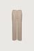 Long length twill wide leg pant in trench coat — main image
