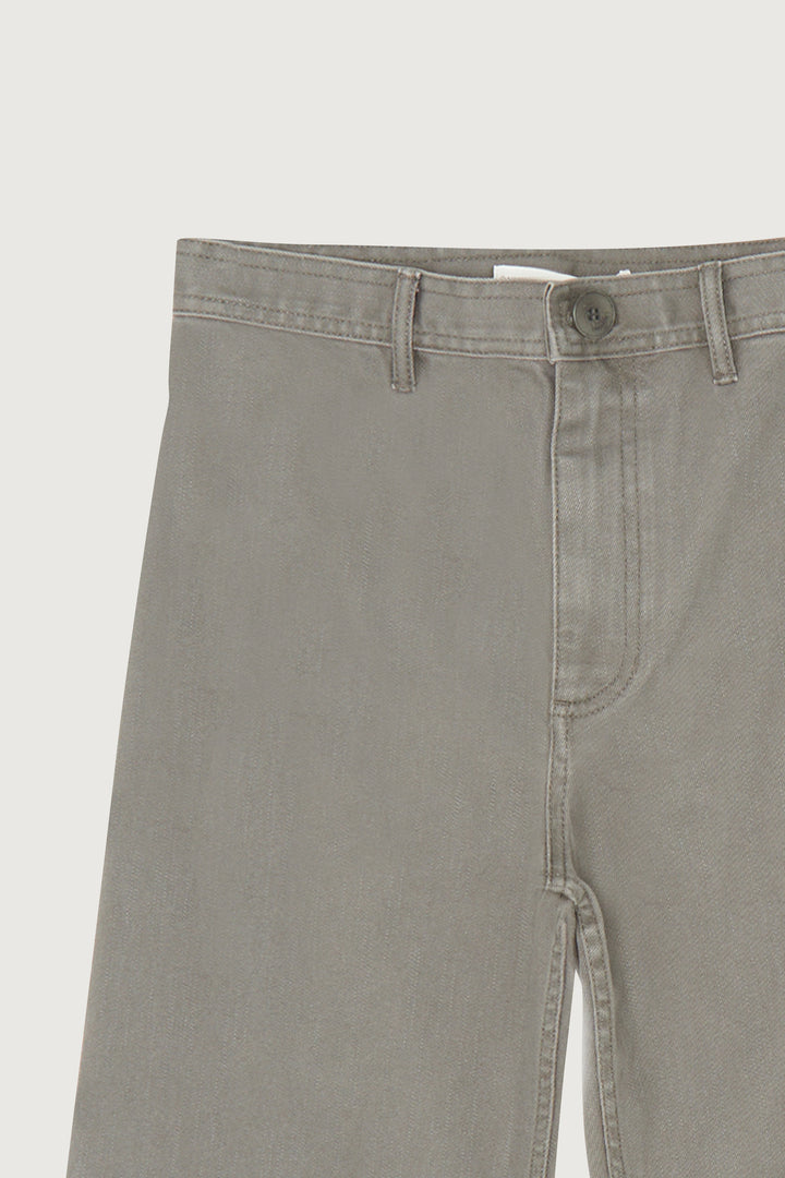 STRAIGHT LEG TWILL PANT in Granite Grey — alternate angle