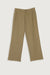 Wide leg linen pants in taupe — main image