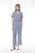 Gingham pants in estate blue gingham — main image