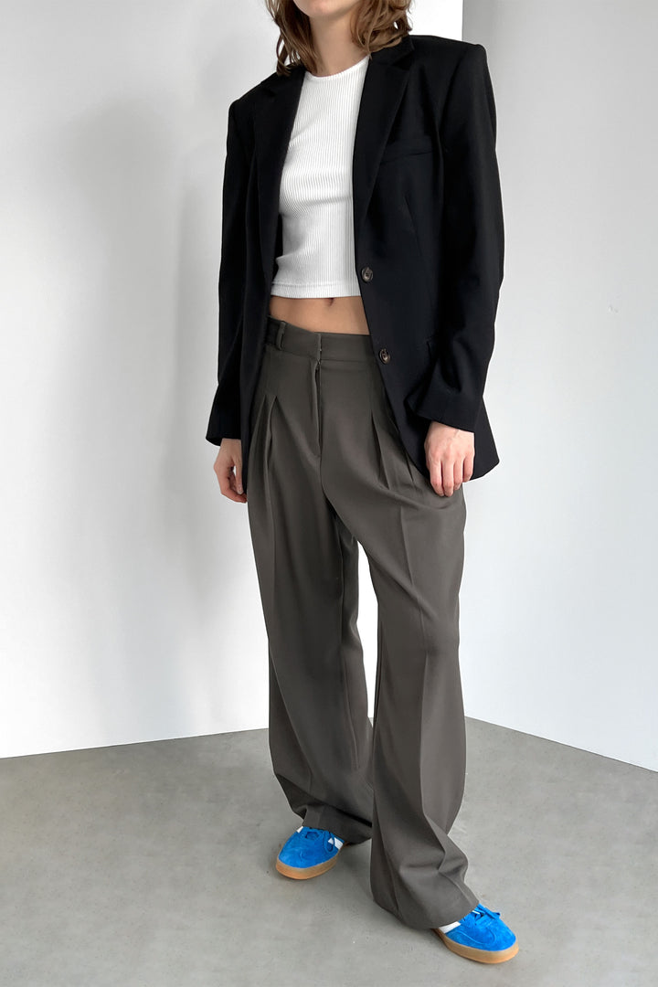 STRAIGHT LEG PANT in Khaki — alternate angle