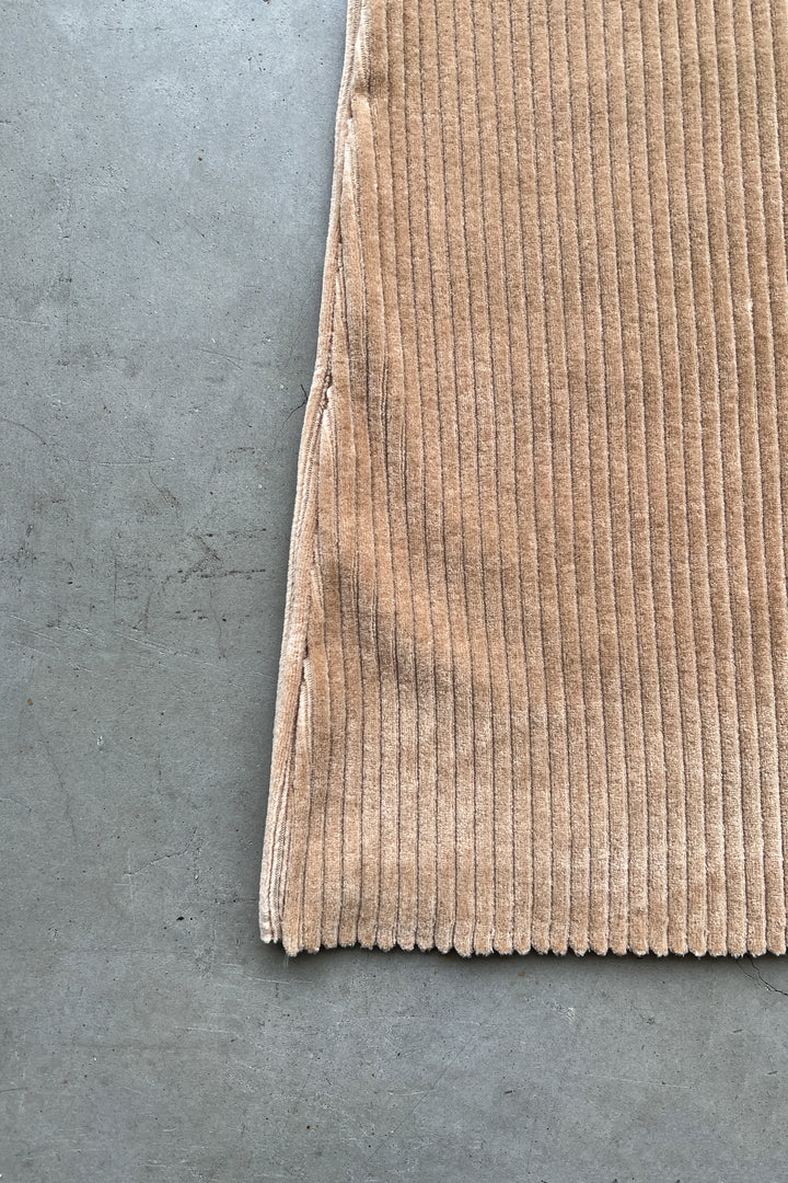 FLARED CORDUROY PANT in Beige — alternate angle