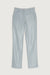 Slim fit vegan leather pant in misty blue — main image