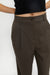 Straight leg trouser in turkish coffee — main image