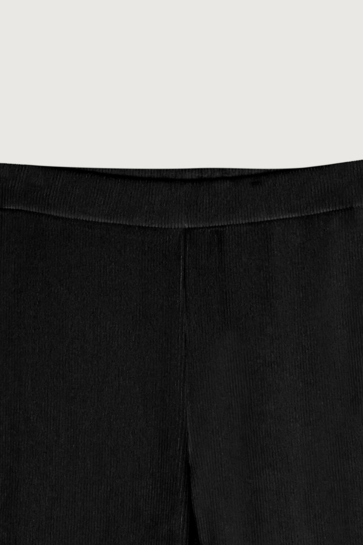 RIB-KNIT PANT in Black — alternate angle