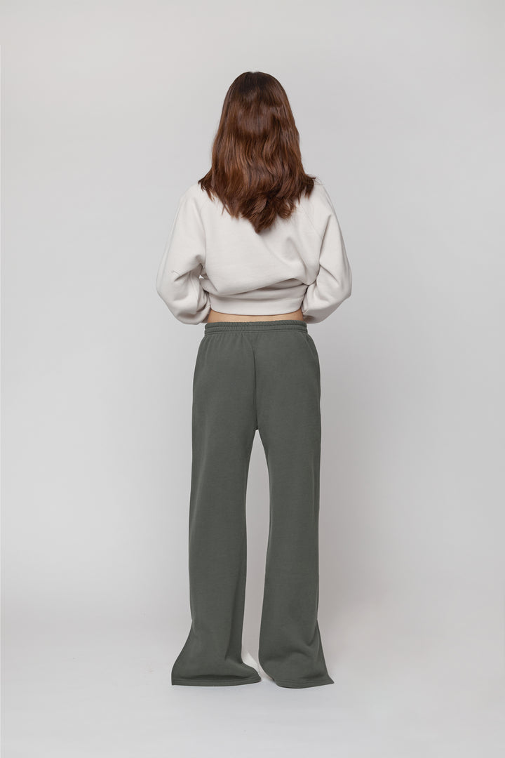 COZY TWO-TONE PANT in Cream Thyme — alternate angle