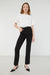 Split back hem trouser in black — main image