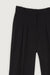 Straight leg pant with pleats in black — main image