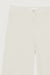 Straight leg twill pant in cream — main image