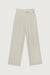Wide leg crossover pant in light oatmeal — main image