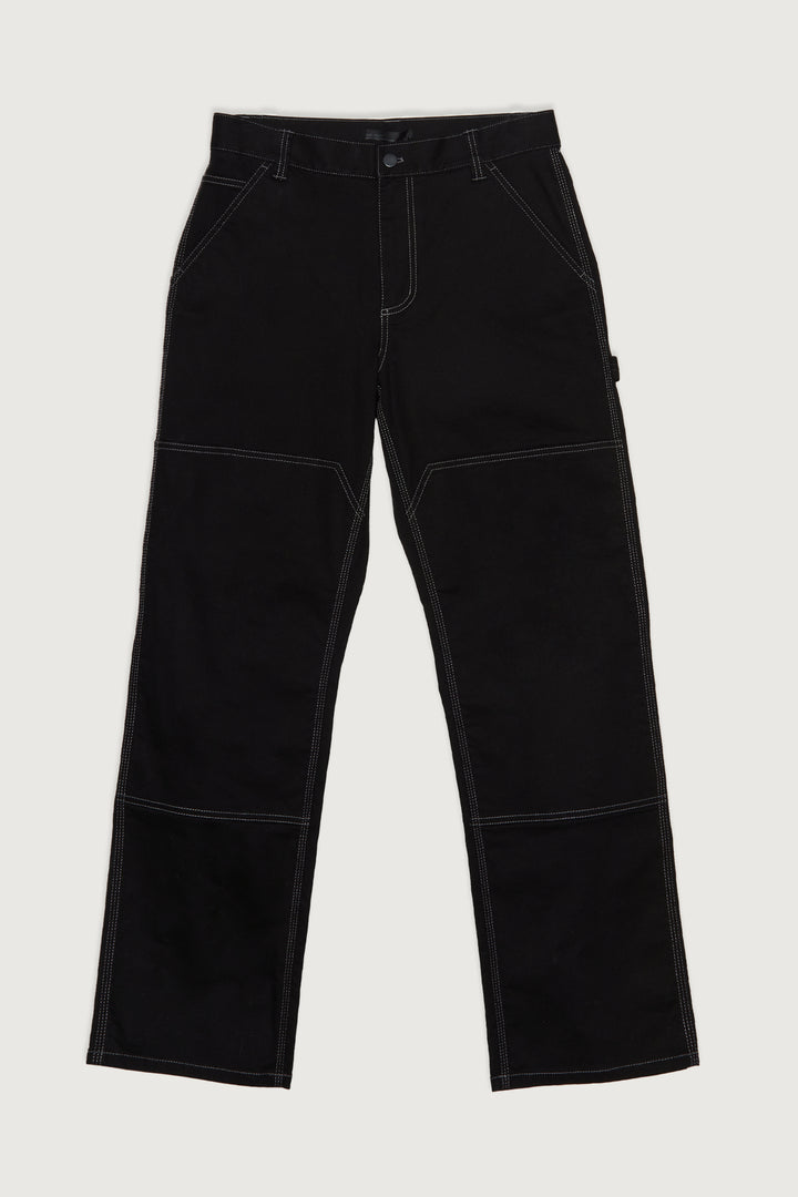 TWILL WORKWEAR PANT in Black — alternate angle