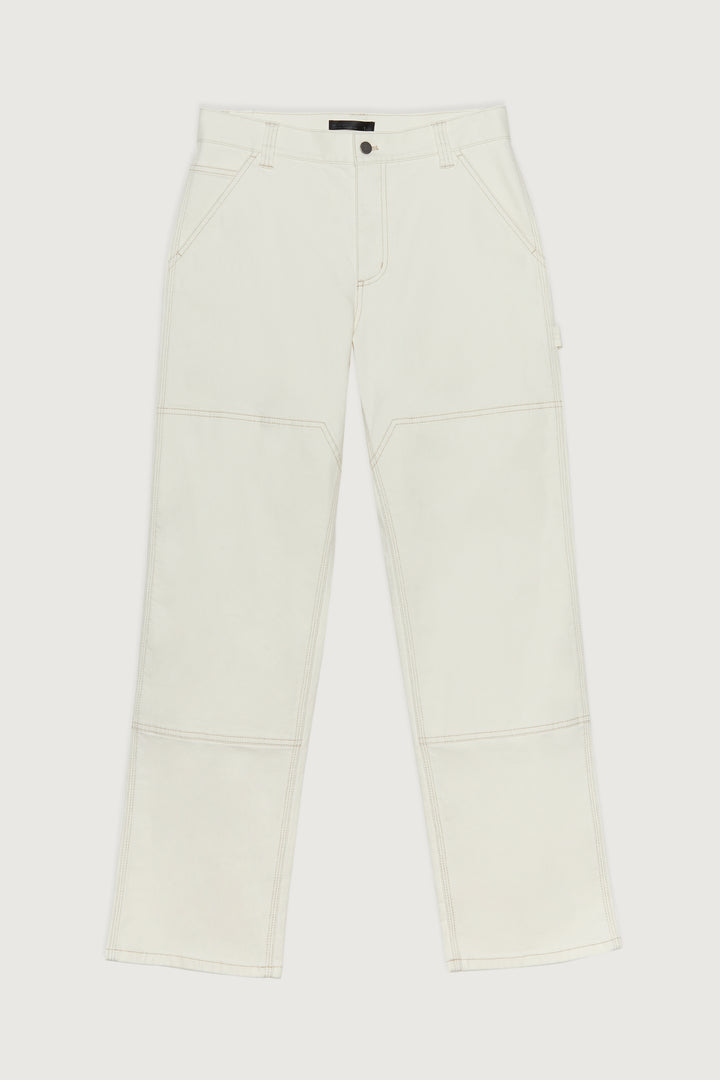 TWILL WORKWEAR PANT in Cream — alternate angle