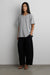 Relaxed pleated wide leg pant in black — main image