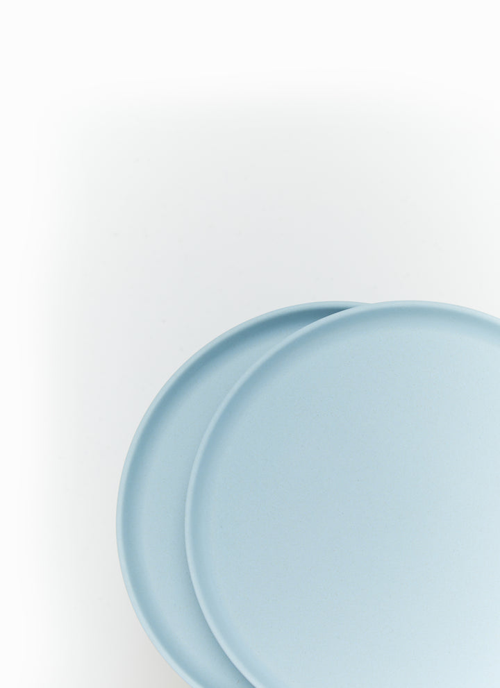 BAMBOO SALAD PLATE SET OF 2 in Cerulean — alternate angle