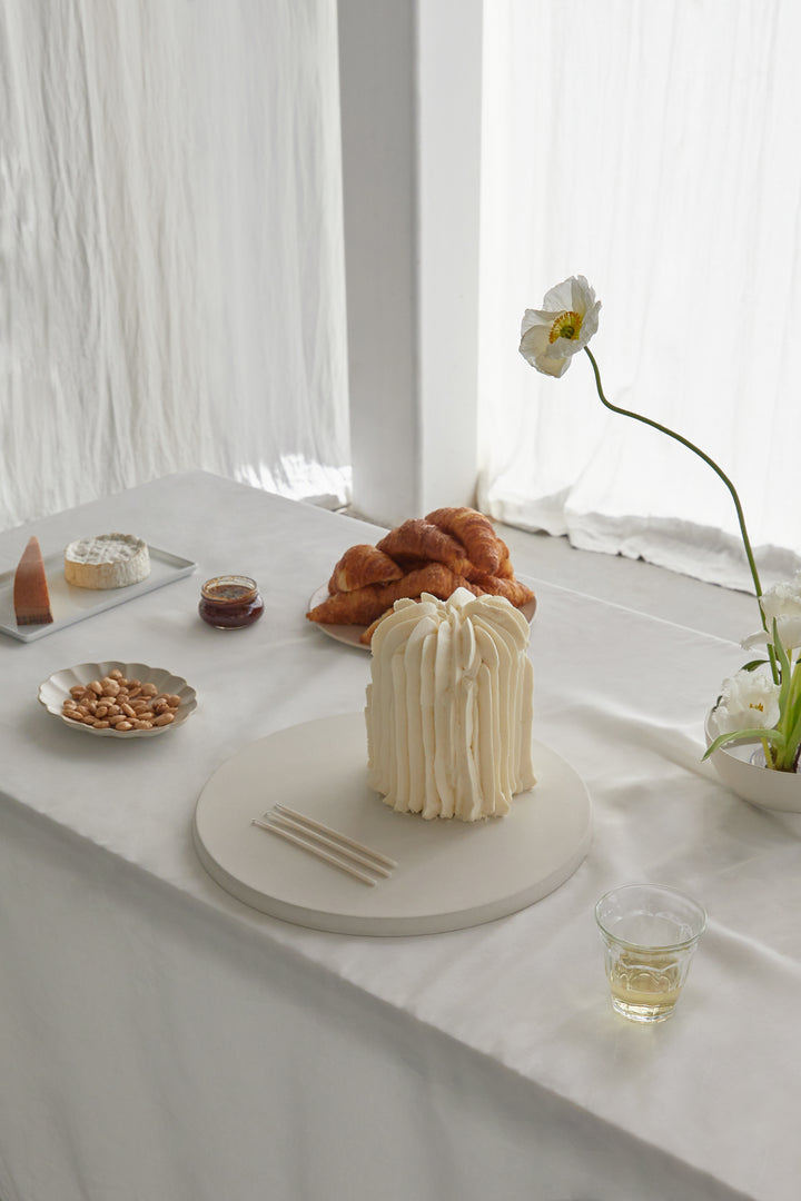 BAMBOO SERVING PLATTER in Cream — alternate angle