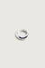 Wavy bubbly ring in silver — main image