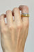 Dual colour ring set in gold silver — main image