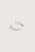 Curvy zirconia ring in silver — main image