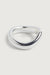 Curve ring in silver — main image