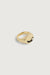 Matte textured organic ring in gold — main image