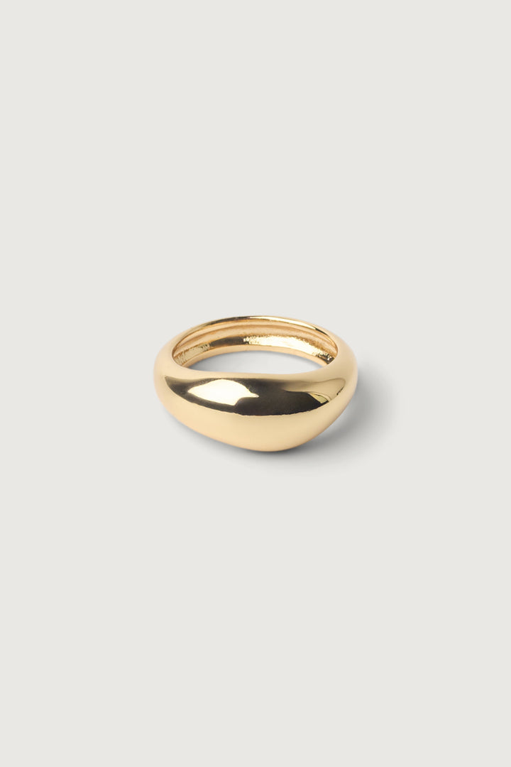 THICK WARPED RING in Gold — alternate angle