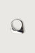 Rounded edge ring in silver — main image