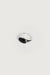 Onyx dome signet ring in silver — main image