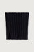 Ribbed neck gaiter in black — main image