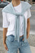 Cardigan effect scarf in sky blue — main image