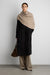 Knit shawl scarf in beige — main image