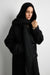 Hooded scarf in black — main image
